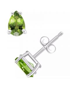 Peridot Pear Stud Earrings (1 ct. t.w.) in 14k Gold