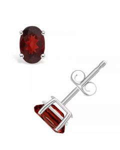 Garnet (1-1/6 ct. t.w.) Stud Earrings in 14K Yellow Gold or 14K White Gold