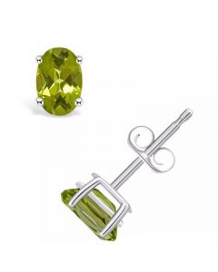 Peridot (1-1/10 ct. t.w.) Stud Earrings in 14K Yellow Gold or 14K White Gold