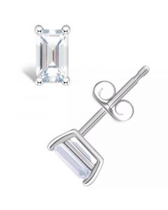 White Topaz (3/4 ct. t.w.) Stud Earrings in 14K Yellow Gold or 14K White Gold