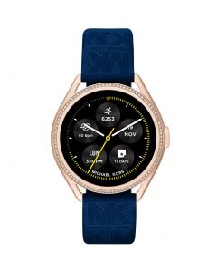 Women's Gen 5E Mkgo Blue Rubber Smartwatch, 43mm