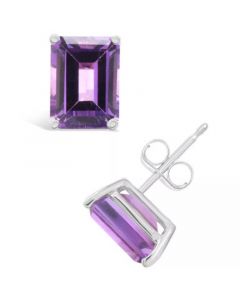 Amethyst (3-1/5 ct. t.w.) Stud Earrings in 14K Yellow Gold or 14K White Gold