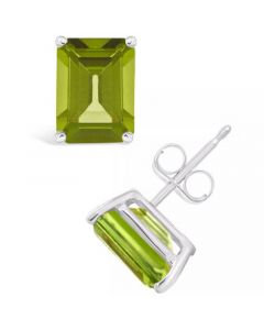 Peridot (3-3/8 ct. t.w.) Stud Earrings in 14K Yellow Gold or 14K White Gold