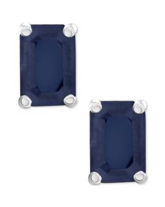 Sapphire Stud Earrings (1-3/8 ct. t.w.) in 14k White Gold