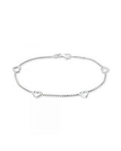 Open Heart Link Bracelet in 18k Gold-Plated Sterling Silver, Created for Macy's