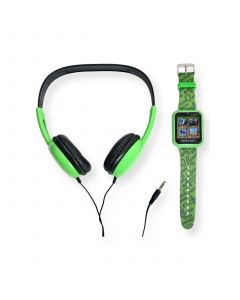 Unisex Creeper Kids 26 Games Multi Silicone Strap Interactive Smart Watch with Over Ear Headphones, 40mm