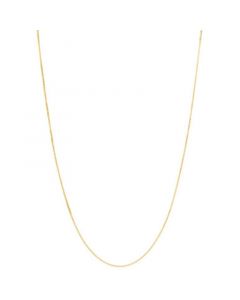 Solid Box Link 24" Chain Necklace in 14k Gold