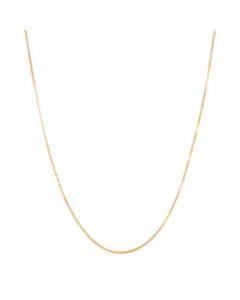 Box Link 20" Chain Necklace in 14k Gold