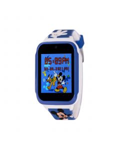 Unisex Disney Mickey Mouse Playful Multi Silicone Strap Touchscreen Smart Watch 41.5mm