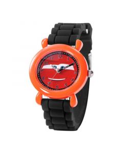 Boy's Disney Cars Lightning Black Silicone Strap Watch 32mm