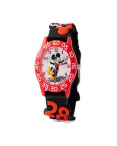 Boy's Disney Mickey Mouse Black Plastic Strap Watch 32mm