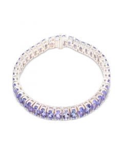 Tanzanite Tennis Bracelet (11-1/3 ct. t.w.) in Sterling Silver