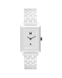 Women's Signature Square White Ceramic Bracelet Watch 26mm