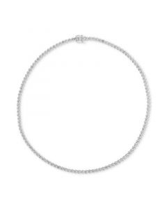 Diamond All-Around 17" Collar Tennis Necklace (8 ct. t.w.) in 14k White Gold