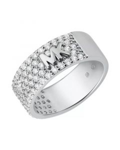 Women's Pave Band Ring with Clear Stones