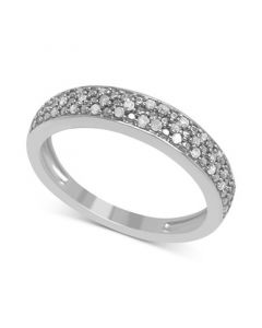 Diamond Pavé Band (1/6 ct. t.w.) in Sterling Silver