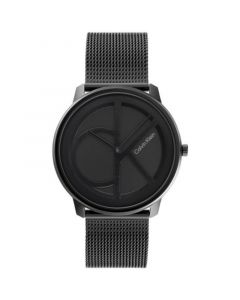 Black Stainless Steel Mesh Bracelet Watch 40mm