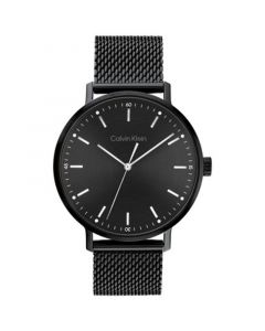 Black Stainless Steel Mesh Bracelet Watch 42mm