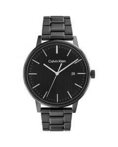 Black Stainless Steel Bracelet Watch 43mm