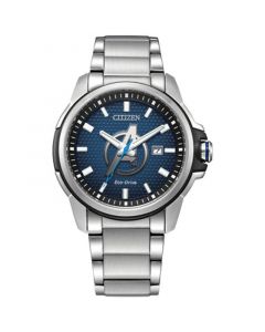 Avengers: Infinity Saga Silver-Tone Stainless Steel Bracelet Watch 45mm