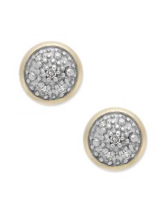 Diamond Accent Stud Earrings in 14k Gold