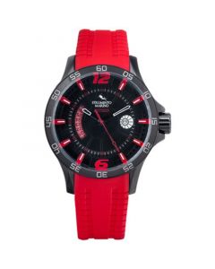 Men's Hurricane Red Silicone Strap Watch 46mm