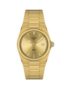 Unisex PRX Gold-Tone Stainless Steel Bracelet Watch 35mm