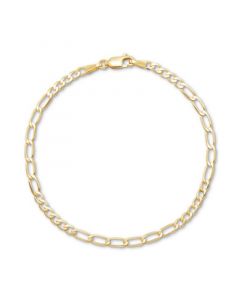 Small & Large Curb Link Bracelet in 10k Gold