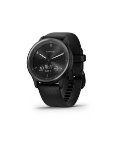 Vivomove Sport Black Silicone Band with Slate Accents Smart Watch 40mm