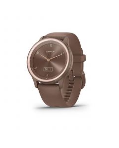 Unisex Vivomove Sport Cocoa Silicone Band with Peach Gold-tone Accents Smart Watch 40mm