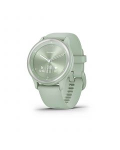 Unisex Vivomove Sport Cool Mint Silicone Band with Silver-tone Accents Smart Watch 40mm