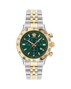 Men's Swiss Chronograph Hellenyium Two Tone Bracelet Watch 44mm