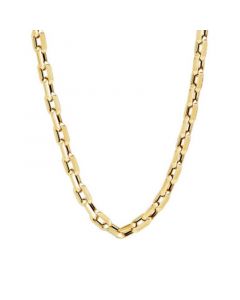 Polished Oval Link 20" Chain Necklace in 10k Gold