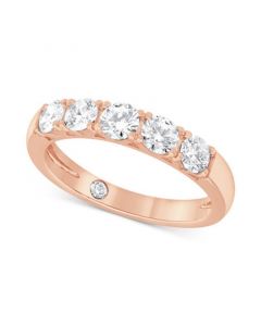 Diamond Five Stone Band (1 ct. t.w.) in 14k Gold