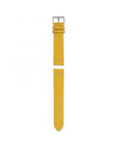 Captain Cook Yellow Leather Watch Strap 37mm