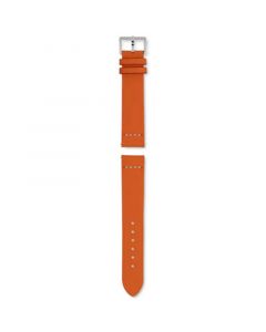 Captain Cook Orange Leather Watch Strap 37mm