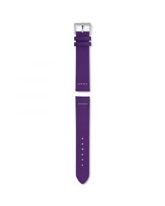 Captain Cook Mauve Leather Watch Strap 37mm