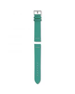 Captain Cook Cyan Leather Watch Strap 37mm