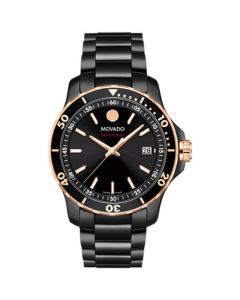 Series 800 Men's Swiss Black PVD Bracelet Watch 40mm