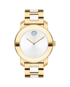 BOLD Iconic Women's Swiss Gold-Tone Bracelet Watch 36mm