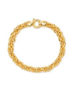 Byzantine Intertwined Link Chain Bracelet in 14k Gold