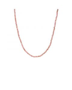 Pink Rhodochrosite Beaded Necklace