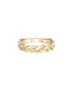 Gold Woven Band Ring