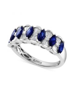 EFFY® Sapphire (1-1/2 ct. t.w.) & Diamond (3/8 ct. t.w.) Ring in 14k Gold (Also in Ruby)