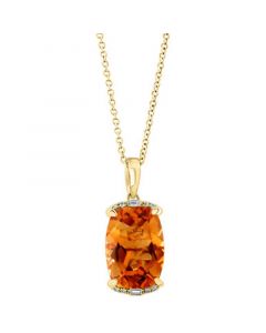 EFFY® Citrine (5-3/4 ct. t.w.) & Diamond (1/20 ct. t.w.) 18" Pendant Necklace in 14k Gold