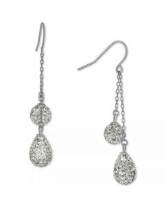 Crystal Double Chain Drop Earrings, Created for Macy's