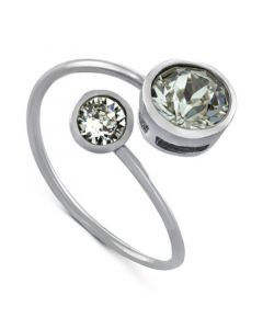 Crystal Bypass Ring in Sterling Silver, Created for Macy's