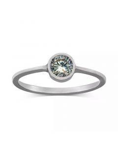 Cubic Zirconia Bezel Ring, Created for Macy's