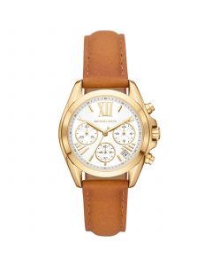 Women's Bradshaw Chronograph Brown Luggage Leather Strap Watch 36mm