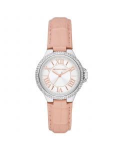 Women's Camille Three-Hand Blush Genuine Leather Strap Watch 33mm